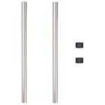 vidaXL Stâlpi de Gard 2 pcs Argintiu 70 cm Oțel galvanizat