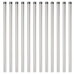 vidaXL Stâlpi de Gard 12 pcs Argintiu 100 cm Oțel galvanizat