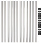 vidaXL Stâlpi de Gard 12 pcs Argintiu 100 cm Oțel galvanizat