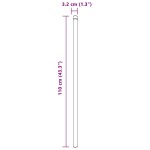 vidaXL Stâlpi de Gard 2 pcs Argintiu 110 cm Oțel galvanizat