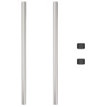 vidaXL Stâlpi de Gard 2 pcs Argintiu 120 cm Oțel galvanizat