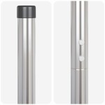 vidaXL Stâlpi de Gard 2 pcs Argintiu 130 cm Oțel galvanizat