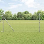 vidaXL Stâlpi de Gard 12 pcs Argintiu 130 cm Oțel galvanizat vidaXL Stâlpi de Gard 12 pcs Argintiu 130 cm Oțel galvanizat