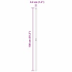 vidaXL Stâlpi de Gard 12 pcs Argintiu 130 cm Oțel galvanizat vidaXL Stâlpi de Gard 12 pcs Argintiu 130 cm Oțel galvanizat