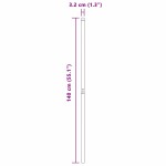 vidaXL Stâlpi de Gard 12 pcs Argintiu 140 cm Oțel vopsit în pulbere vidaXL Stâlpi de Gard 12 pcs Argintiu 140 cm Oțel vopsit în pulbere