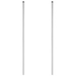 vidaXL Stâlpi de Gard 2 pcs Argintiu 180 cm Oțel galvanizat