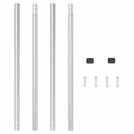 vidaXL Stâlpi de Gard 2 pcs Argintiu 180 cm Oțel galvanizat