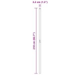 vidaXL Stâlpi de Gard 12 pcs Argintiu 210 cm Oțel galvanizat