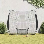 vidaXL Baseball și Softball Negru 250 x 106 x 209 cm Poliester vidaXL Baseball și Softball Negru 250 x 106 x 209 cm Poliester