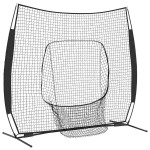 vidaXL Baseball și Softball Negru 250 x 106 x 209 cm Poliester vidaXL Baseball și Softball Negru 250 x 106 x 209 cm Poliester