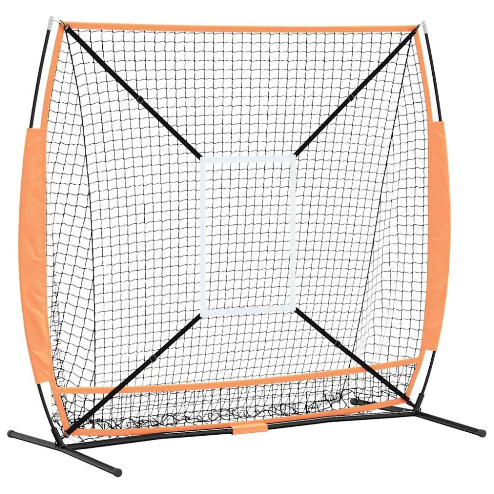 vidaXL Baseball și Softball Negru 180 x 90 x 153 cm Poliester