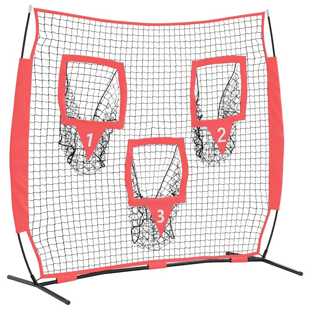 vidaXL Baseball & Softball Negru 214.5 x 89.5 x 181 cm Poliester