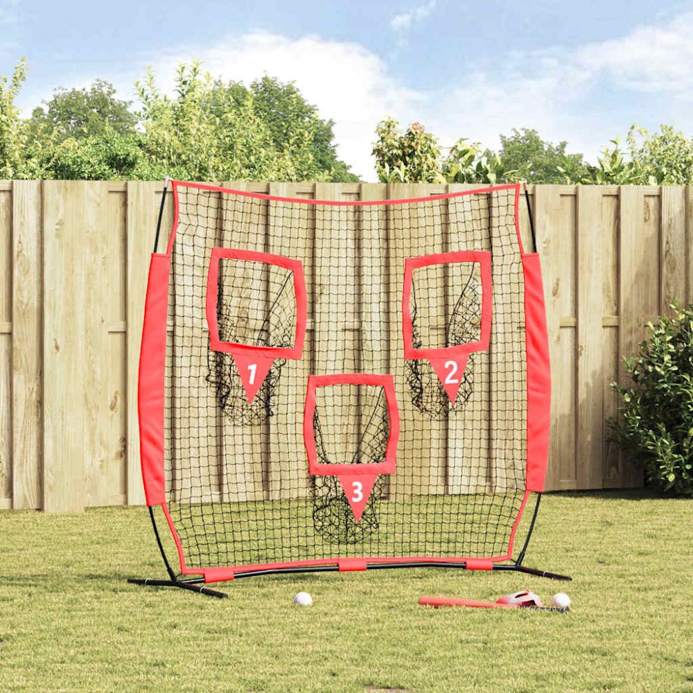 vidaXL Baseball & Softball Negru 214.5 x 89.5 x 181 cm Poliester