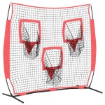 vidaXL Baseball & Softball Negru 214.5 x 89.5 x 181 cm Poliester vidaXL Baseball & Softball Negru 214.5 x 89.5 x 181 cm Poliester