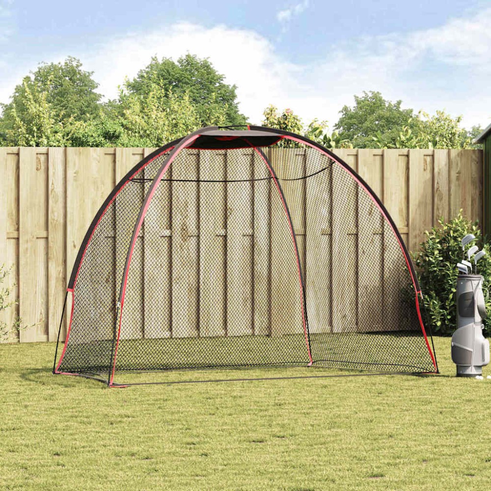 vidaXL Aparate de antrenament golf Negru 314 x 150 x 206 cm Poliester