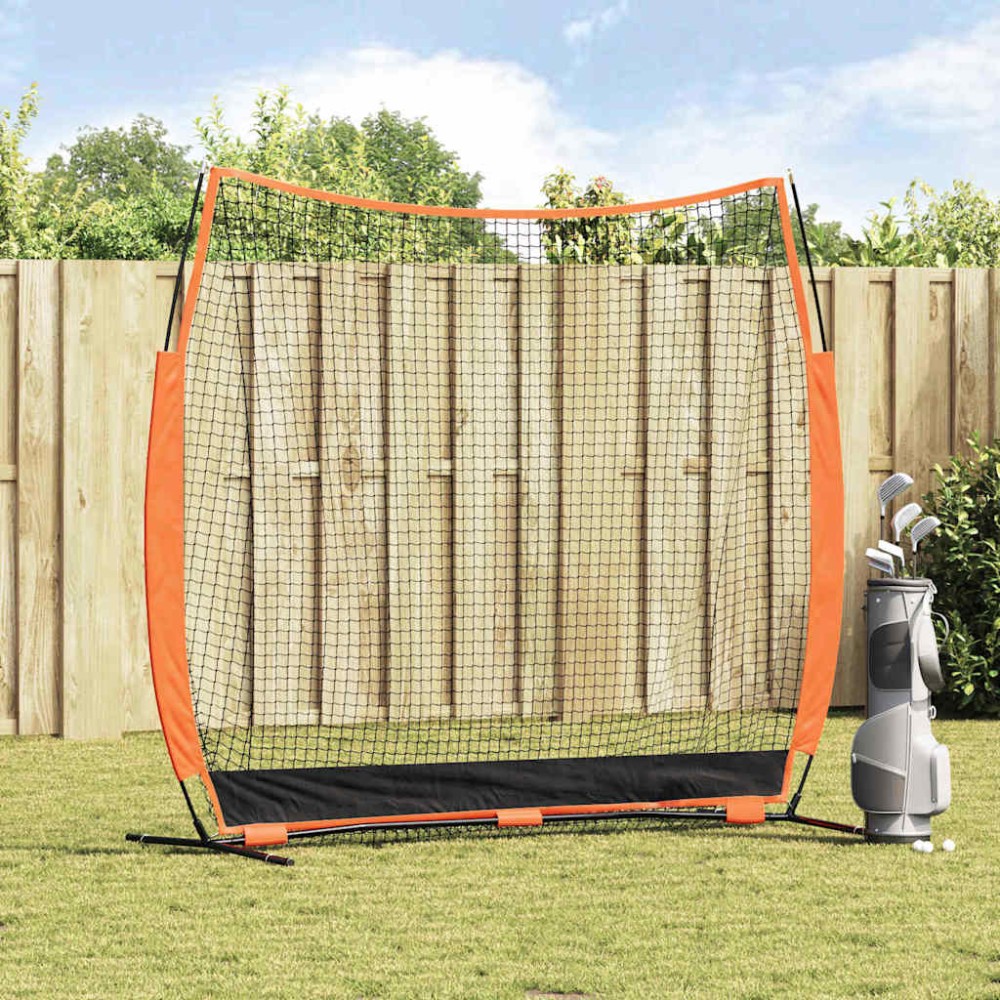 vidaXL Aparate de antrenament pentru golf Negru 214 x 106.5 x 210 cm