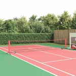 vidaXL Rețea de tenis Negru și roșu 494.5 x 90 x 87 cm Poliester vidaXL Rețea de tenis Negru și roșu 494.5 x 90 x 87 cm Poliester