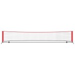 vidaXL Rețea de tenis Negru și roșu 494.5 x 90 x 87 cm Poliester vidaXL Rețea de tenis Negru și roșu 494.5 x 90 x 87 cm Poliester