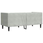 vidaXL Canapea Chesterfield Gri deschis 174 x 74.5 x 70.5 cm Catifea