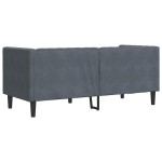 vidaXL Canapea Chesterfield Gri închis 174 x 74.5 x 70.5 cm Catifea