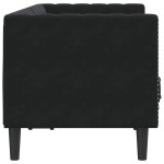 vidaXL Canapea Chesterfield Altele Negru 174 x 74.5 x 70.5 cm Catifea