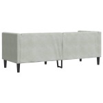 vidaXL Canapea Chesterfield Gri deschis 194 x 74.5 x 70.5 cm Catifea