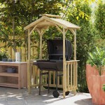 vidaXL Adăpost BBQ 133.5x63x200 cm din Lemn de Pin Impregnat vidaXL Adăpost BBQ 133.5x63x200 cm din Lemn de Pin Impregnat