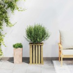 vidaXL Jardinieră Maro 33 x 33 x 45 cm Lemn de pin impregnat vidaXL Jardinieră Maro 33 x 33 x 45 cm Lemn de pin impregnat