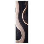 vidaXL Covor de bucătărie Negru 150 x 45 cm Catifea