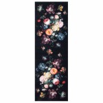 vidaXL Covor de bucătărie Negru 180 x 60 cm Catifea