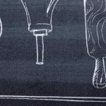 vidaXL Covor de bucătărie Negru 180 x 60 cm Catifea