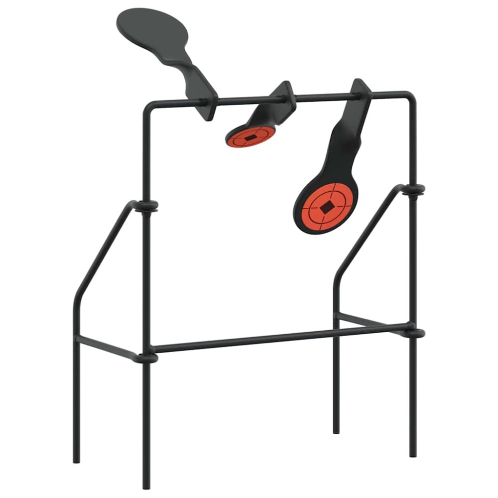 vidaXL Țintă care se resetează Negru 26 x 13 x 31 cm Oțel