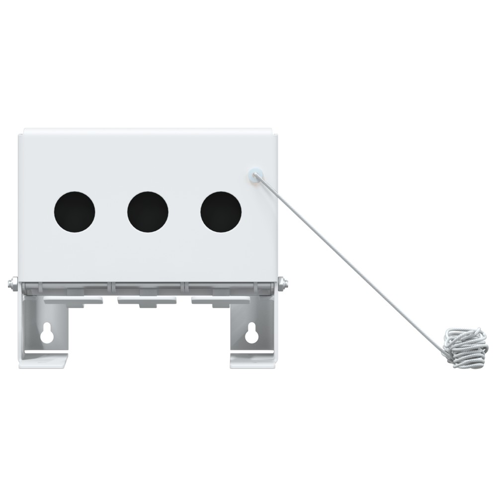 vidaXL Țintă de biatlon cu 3 găuri, rabatabilă, cu șnur de resetare