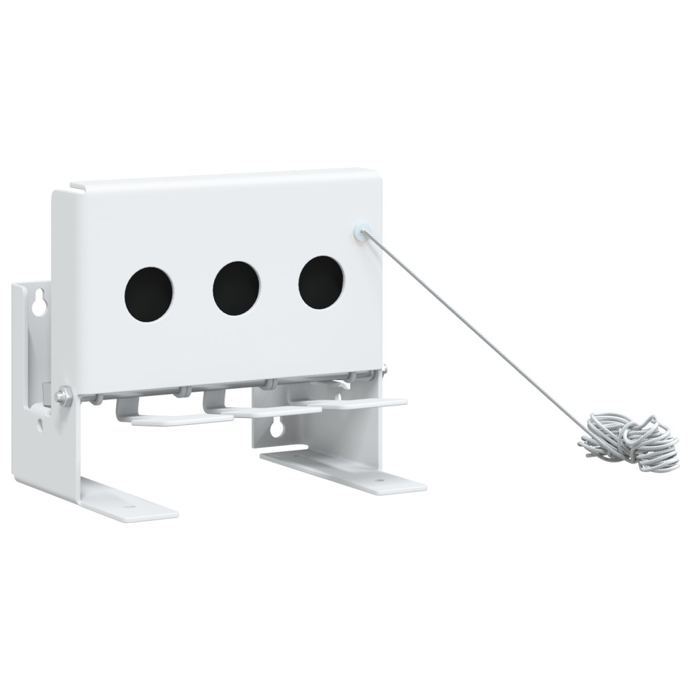 vidaXL Țintă de biatlon cu 3 găuri, rabatabilă, cu șnur de resetare