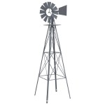 vidaXL morișcă gri 84x68x245 cm fier vidaXL morișcă gri 84x68x245 cm fier