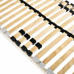 vidaXL Bază cu lamele Maro 100 x 190 cm Lemn de fag masiv