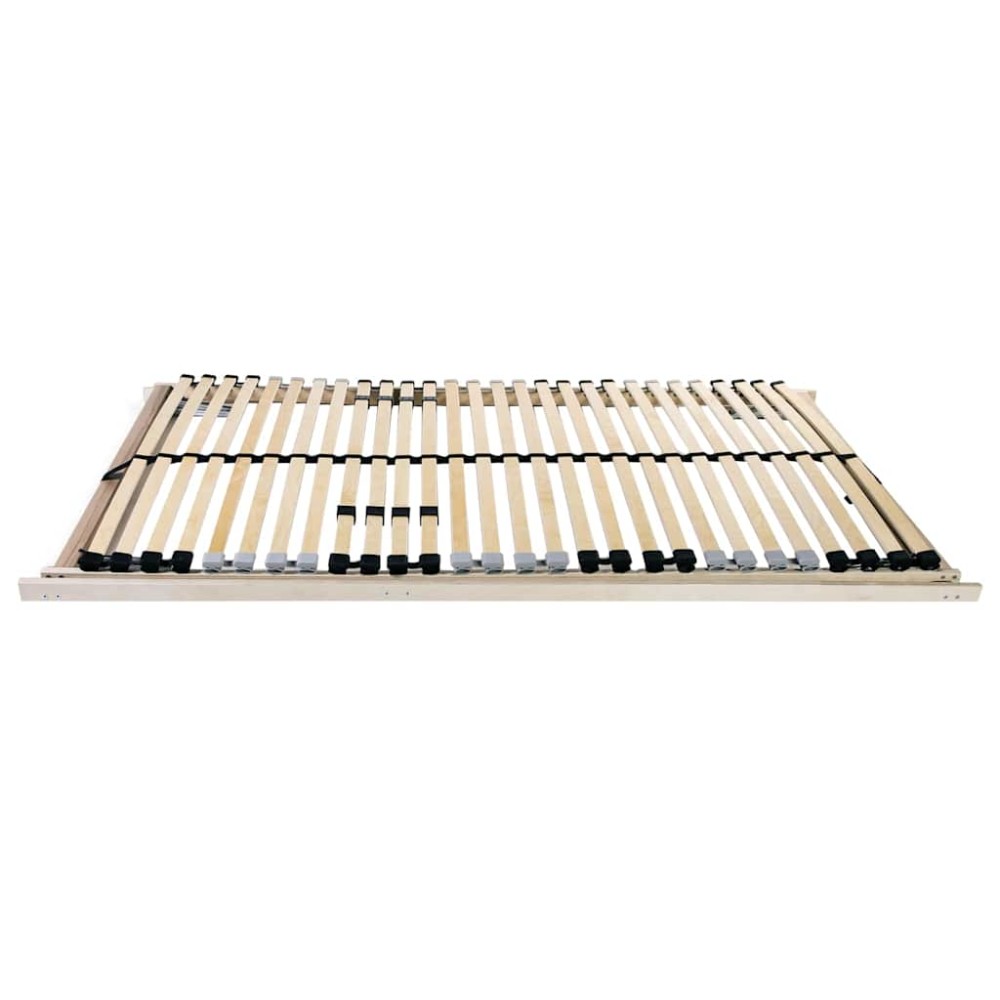 vidaXL Bază cu lamele Maro 100 x 190 cm Lemn de fag masiv