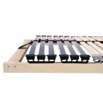 vidaXL Bază cu lamele Maro 90 x 190 cm Lemn de fag masiv