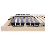 vidaXL Bază cu lamele Maro 90 x 190 cm Lemn de fag masiv