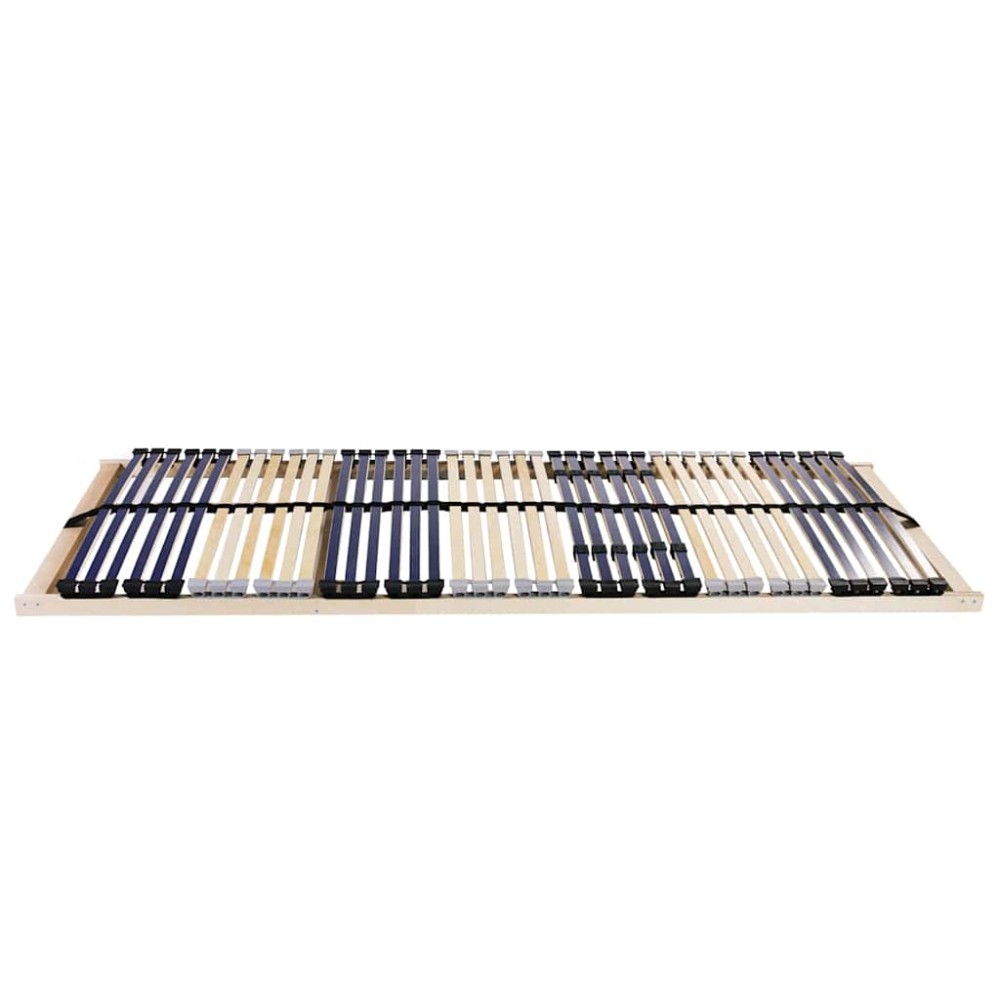 vidaXL Bază cu lamele Maro 140 x 190 cm Lemn de fag masiv