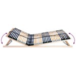 vidaXL Bază cu lamele Manual Maro 70 x 190 cm Lemn de fag masiv vidaXL Bază cu lamele Manual Maro 70 x 190 cm Lemn de fag masiv