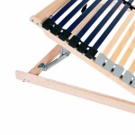 vidaXL Bază cu lamele Maro 80 x 190 cm Lemn de fag masiv