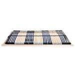 vidaXL Bază cu lamele Maro 100 x 190 cm Lemn de fag masiv