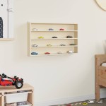 vidaXL Suport de expunere din lemn Maro 60 x 8.5 x 37 cm placaj