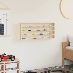 vidaXL Suport de expunere din lemn Maro 80 x 8.5 x 36 cm placaj