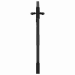 vidaXL Poartă de grădină Negru 100 x 100 cm Oțel vopsit în pulbere