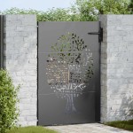 vidaXL Poartă de grădină Negru 100 x 150 cm Oțel vopsit în pulbere vidaXL Poartă de grădină Negru 100 x 150 cm Oțel vopsit în pulbere