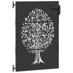vidaXL Poartă de grădină Negru 100 x 150 cm Oțel vopsit în pulbere vidaXL Poartă de grădină Negru 100 x 150 cm Oțel vopsit în pulbere