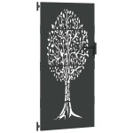 vidaXL Poartă de grădină Negru 100 x 175 cm Oțel vopsit în pulbere