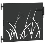 vidaXL Poartă de grădină Negru 105 x 100 cm Oțel vopsit în pulbere vidaXL Poartă de grădină Negru 105 x 100 cm Oțel vopsit în pulbere